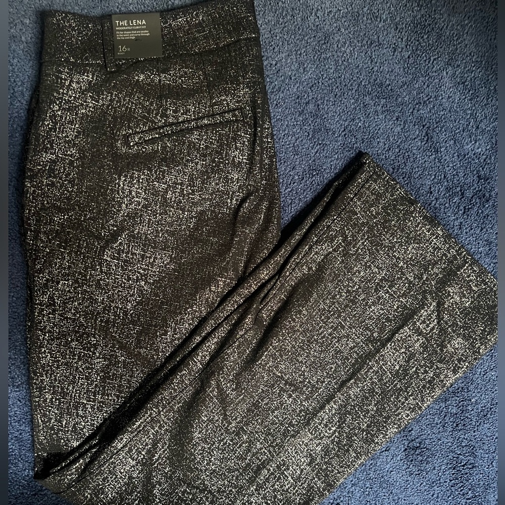 boot cut pants black shiny